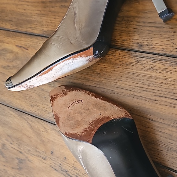 Stuart Weitzman Square Toe Block Heel Pumps - Picture 4 of 5